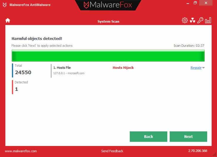 Malware fox for windows 10